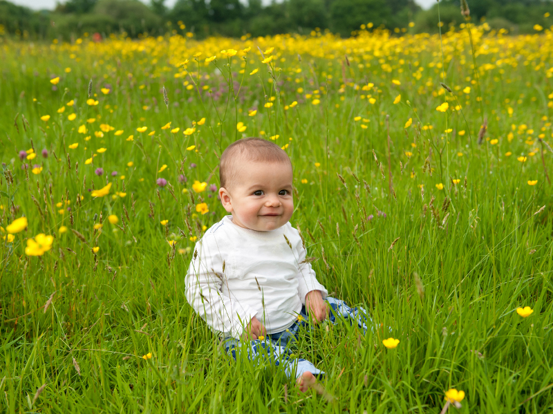 Baby portrait in Sherborne, Wiltshire