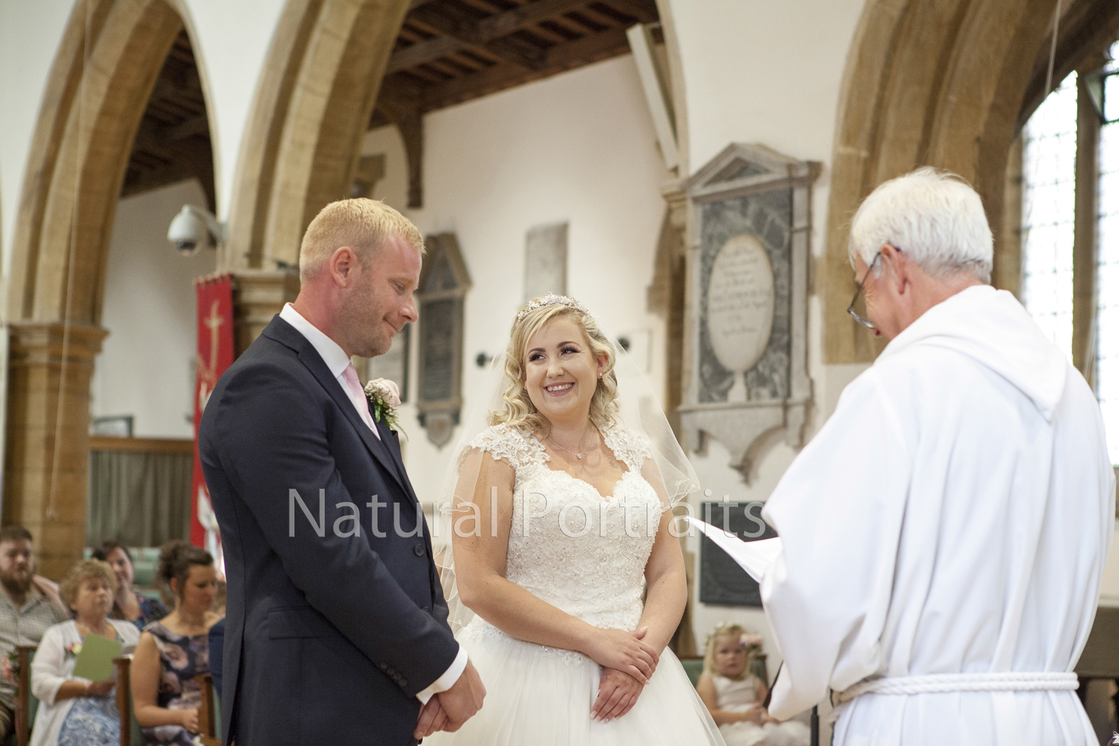 Wedding ceremony at Somerton Church