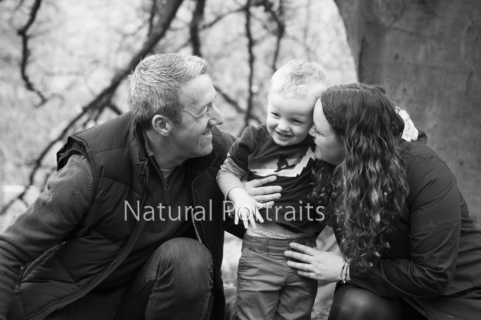 Family portrait in Victoria Park, Bath