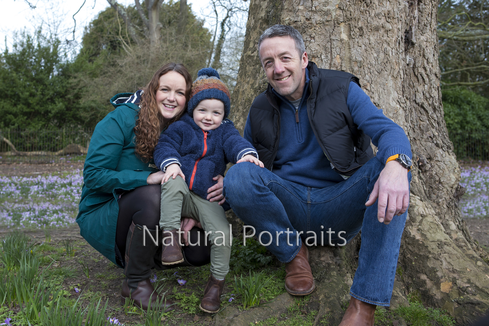 Family photograph in Victoria Park in Bath